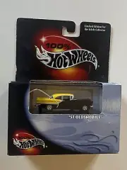 100% Hot Wheels 1957 Oldsmobile Black & Yellow Metal Collection 1:64 Scale