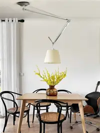 在飛比找松果購物優惠-北歐風創意個性餐廳臥室吊燈 摺疊伸縮吊燈可調節位置 (7.1