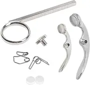 Jiayouy 1 Set of Trumpet Water Key/Spit Valve Slide Finger Ring Assembly Trumpet Valve Replacement Parts