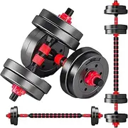 Boutsady Barbell & Dumbbell Set - Entry Level Adjustable Weightlifting Equipment for Home Gym, Non-Slip & Rust-Resistant Design