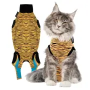 Tiger Print Cat Recovery Suit Lightweight Breathable Surgery Apparel 169 to 2...
