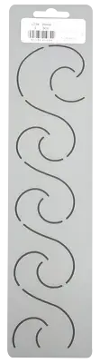 Quilting Stencil Wave Quilt Pattern 2" Wavy Swirl Border Hand Quilters Template