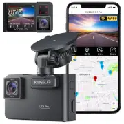 D1 pro Dual Dash Cam 4K Record Inside - Front and Inside Dash Camera GPS WiFi...