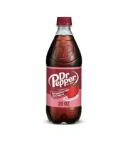 (3) Dr DR. Pepper Strawberries & Cream Soda Pop Soft Drink 20 oz Bottles