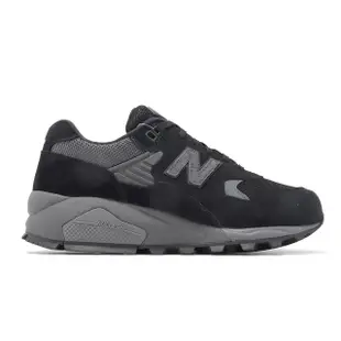 【NEW BALANCE】休閒鞋 580 男鞋 黑 磁石灰 防水 緩震 麂皮 拼接鞋面 NB 戶外鞋(MT580RGR-D)