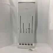 Cutco 5 Slot Knife Fork Wall Mount Holder or Drawer Organizer White #1742