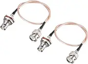 uxcell BNC Bulkhead Female to BNC Male RG316 RF Coax Extension Cable 0.3Meter/1Ft 2pcs