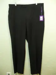 Tallia Mens Black Dress Pants Flat Front Size 40 x 32 NWT $110