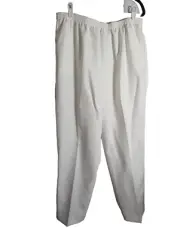 Alfred Dunner women's 18 white pant 32/27 NWT