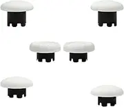 6Pcs Edge Controller Thumbsticks for PS5 DualSense Edge Controller, Swappable Analog Joysticks Kits,Interchangeable Thumbsticks Parts Replacement for PS5 Dualsense Edge (White)