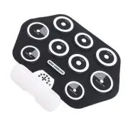 Drum Pad Hand Rolled Drum Pad Double Speakers Roll Up Drum Pad Dual Pedal