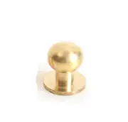 5PCS Stud Screw Round Head Solid Brass Rivet Chicago Button Leather Craft