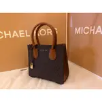 MICHAEL KORS 經典手提包 全新未使用 BROWN SMALL 台灣專櫃 購買證明