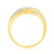 Luminesce Lab Grown Diamond 9ct Yellow Gold 1/10 Carat Diamond Ring, M