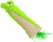 BESPORTBLE Catnip Stuffed for Cats Interactive Chew Plaything with Crinkle Paper Sound Bite Resistant Plush Cat for Scratching and Chewing Activities