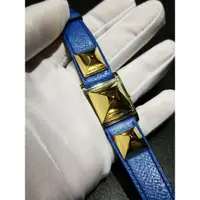 在飛比找蝦皮購物優惠-Hermes 愛馬仕 Medor CDC 鉚釘錶 電光藍