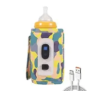 Milk Bottle Warmer Bag | USB Portable Milk Warmer Digital Bottle Warmer | Feeding Heat Keeper 5 Gear Temperature Adjustable Bottle Bag for Milk Bottle