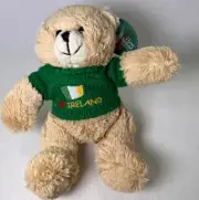 I Love Ireland Teddy Bear Plush Green Sweater NWT