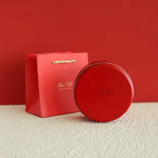 【現貨】【馬口鐵盒】紅色 極簡 素色 中號曲奇盒 餅乾糖果盒 圓形喜糖盒子 伴手禮盒 馬口鐵盒