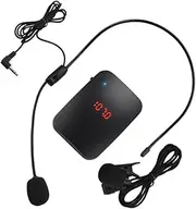 Durable Wireless Microphone with FM Radio Transmitter Headset Versatile Compatibility Plastic FM Transmitter Headset