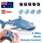 2.4GHz Shark Electric RC Radio Remote Control Swimming Pool Water Lake Prank Toy