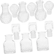 Happyyami 6Pcs Creative Wine Decanter Transparent Bottles for Wine Aeration Portable Liquor Storage for Tasting Gifting and Special Occasions