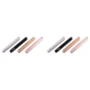 2x Appetito Stainless Steel Travel/Outdoor Drinking Straw Set w/ Cleaning Brush