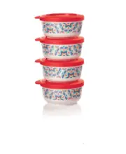 Tupperware Costa Del Sol Dessert Cups Set 4 New