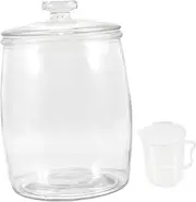 [BRIGHTFUFU] Pickle Jar Airtight Glass Storage Canister for Home Fermenting Vegetable Storage and Pickle Keeping and Easy to Identify Food for Home Use
