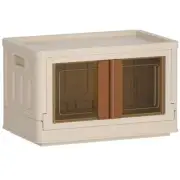 Collapsible Plastic Storage Bin Container for Closet Organizer 8.4 Gal Stackable