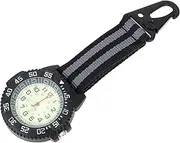 [OATIPHO] Sports Pocket Watch Watches Men Pocket Watch for Men Stopwatch Vest Clip Watch Men Watch with Second Hand Outdoor Watch Backpacks Carabiner Pocket Watch Grey Plastic