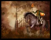 The Headless Horseman Legend Halloween Sign or Door Hanger