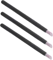iplusmile 3pcs Grinding Head Finger Dead Skin Remover Nail Remover Scratch Off Tool Nail Dirt Remover Nail Buffer Pen Nail Dead Skin Fork Nail Cuticle Pushers Nail Tool Black Plastic