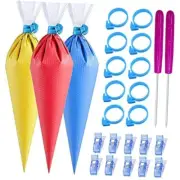 122Pieces Tipless Piping Bags - 100pcs Disposable Piping Pastry Bag for 14 inch