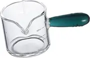 PLAFOPE Espresso Double Shot Measuring Cup Double Spout Coffee Mug Reusable Travel Cup 60ml Milk Frothing Pitcher