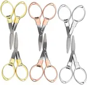 KOCKSHION 6pcs Portable Scissors Small Yarn Scissors Metal Fabric Diy Cutting Home