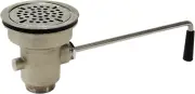 AA-303 Twist Handle Waste Valve 3-1/2" Sink Opening for Comerical Kitchen Compar
