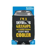 Skydiving Grandpa Much Cooler Funny Novelty stubbie holders Stubby Holder