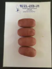 4 x 75mm Brown Poly Floats - Crab Dillie Float Or Nets Great For Crab Pots DEL