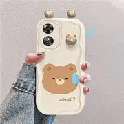 3D Cartoon Case Compatible with Oppo A17/OPPO A17K Cute Shockproof and Stylish Silicone Cover