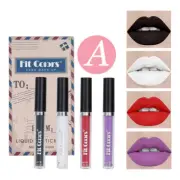 Lip Gloss Set Lip Gloss Cosmetics Matte Lip Gloss Makeup 4 Colors Matte Chic 》