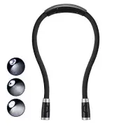Book Light, Rechargeable LED Hug light, Neck Hug Reading Lights for Bed Black