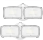LEPOWER 2 Pack LED Security Light Dusk to Dawn Outdoor Flood White