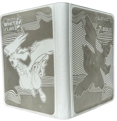 Black Bolt & White Flare Laser Engraved 1K Card Master Set Binder