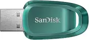 SanDisk Ultra Eco 64GB Flash Drive, USB 3.2 Flash Drive, Read Speed up to 100MB/s Rescue Pro Deluxe Software, A USB Flash Drive Made with Over 70% Recycled Plastic