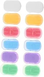 SUPVOX Travel Essential Soap Box Oxx Paper Soap Sheets for Travel Slices Portable Pack