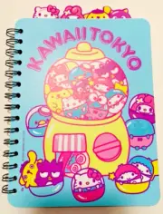 Sanrio HELLO KITTY & FRIENDS 4-TAB SPIRAL DOT GRID NOTEBOOK JOURNAL Kawaii - New