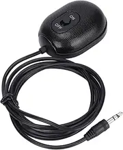 3.5mm Conference Microphone for Computer, 360° Mini Omnidirectional Microphone for PC Business Meeting, Portable Condenser Mic with Mute Botton for Video Game
