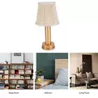 HG (Warm Light 5V)USB LED Table Lamp Fabric Desk Light Home Bedroom Hotel Office