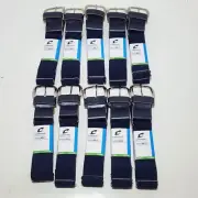 10 PACK - Champro MVP Youth 1.25" Baseball Belts -NAVY BLUE - Adjusts 18"-34"